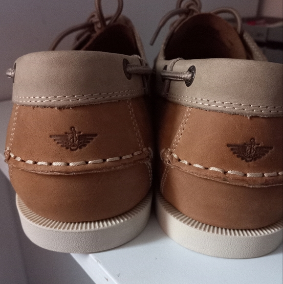 DOCKERS MEN'S VARGAS TAN STONE Moccasin, boat,leathers sz 13M - Picture 6 of 10